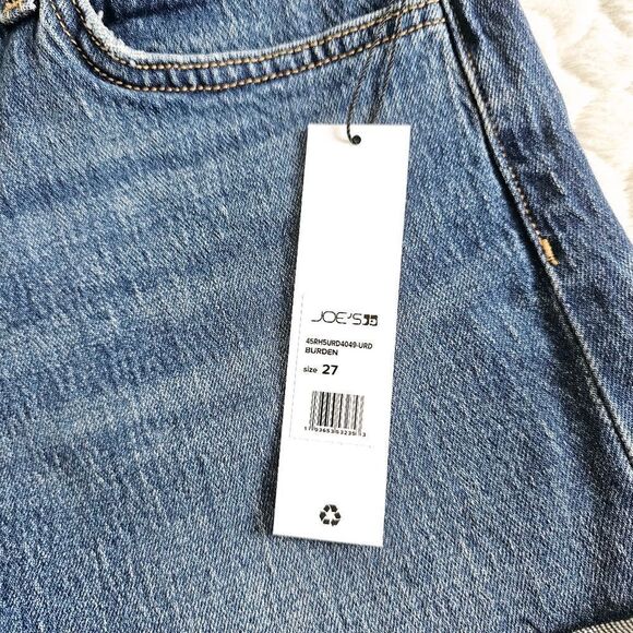 NEW Joe's Jeans denim shorts rolled hem stretch 27 Burden - Picture 7 of 9